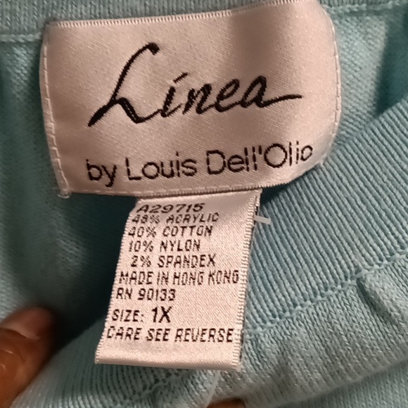 FINAL PRICE NWT Linea by Louis Dell'Olio acrylic blend 3-pc skirt suit 1X - Picture 11 of 15
